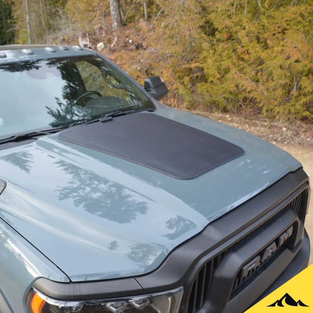 Cascadia 4x4 Hood solar panel for the HD ram / Power wagon 2019-2025. For Overlanding and camping