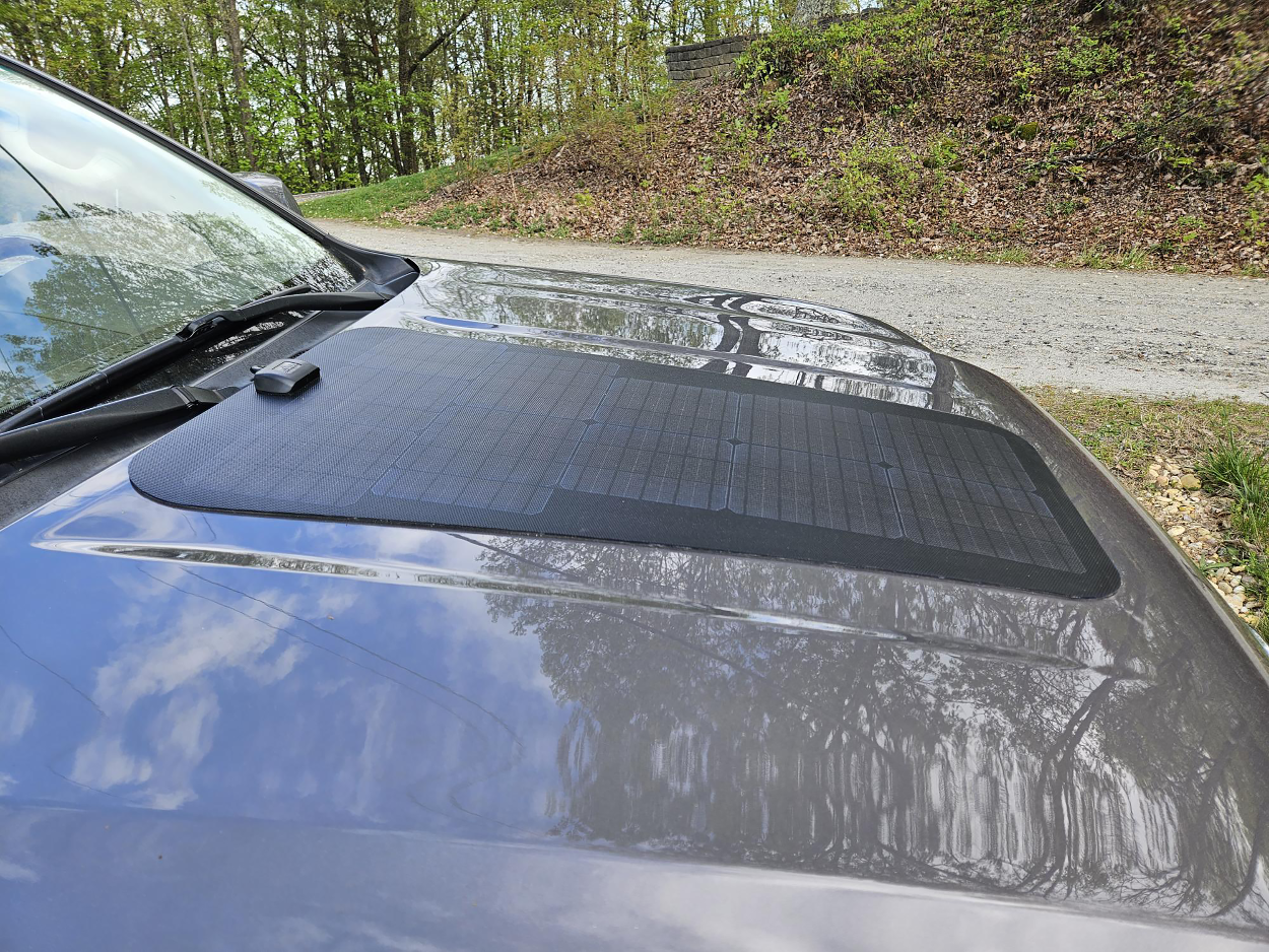 The cascadia 4x4 vss system hood solar module for the lexus GX 460. Overlanding must have